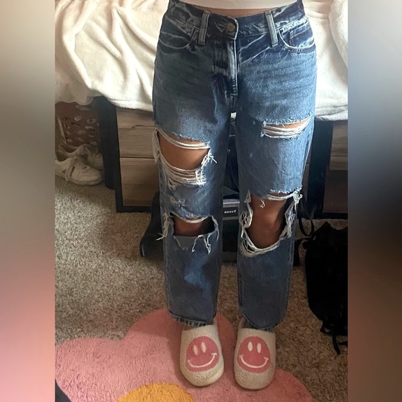 Kancan Signature High Waisted Straight Leg, Size 26, Distressed - Picture 7 of 8